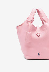 Ralph Lauren Small Play Pebbled Leather Tote Bag Pink 428944657003_650