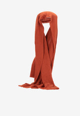 Botto Giuseppe Fine Knit Cashmere Scarf Orange 5505F101_0028