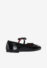Vivetta Classic Bow-Strap Ballet Flats Black VS2CZ0004PC069_9000