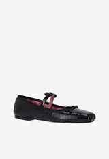 Vivetta Classic Bow-Strap Ballet Flats Black VS2CZ0004PC069_9000
