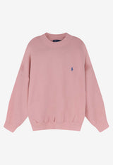 Polo Ralph Lauren Logo Embroidered Sweatshirt Pink 211A96258002_PINKSAND_48136831