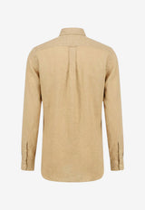 Polo Ralph Lauren Embroidered Buttoned Shirt Beige 710968915502_CAFE TAN_48136834