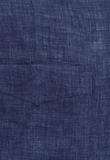 Brunello Cucinelli Buttoned Long-Sleeved Shirt
Blue MF6300648C018_Blue_40000219