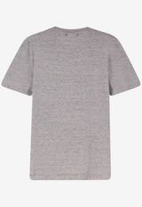 Golden Goose DB Flag Print Crewneck T-shirt Gray GUP01220P00252360255_Greymelange_41114869