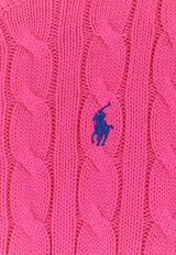 Polo Ralph Lauren Cable Knit Logo Cardigan Pink 211971868509_ACCENTPINK_48136877