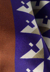 Miu Miu Geometric Printed Silk Scarf Multicolor 5FF0652IG3_F0NNV