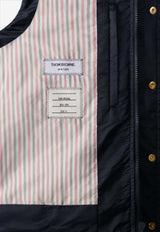 Thom Browne 4-bar Stripes Down Vest Navy MVD036XF1095_415