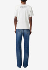 Elisabetta Franchi Palazzo Straight-Leg Jeans Denim PJ09I56E2_104