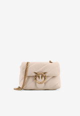 PINKO Mini Love Puff Quilted Shoulder Bag Cream 100039A0F2Z14Q_White_44130107