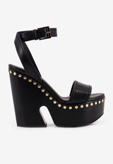 Givenchy Clog 95 Leather Platform Sandals Black BE30APE2FV001_Black_40017713