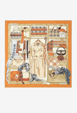 Burberry Wardrobe Printed Silk Scarf Multicolor 8125643C5122_Pumpkinorange_40017410