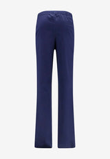 Kiton Ciro Paone Elasticated Wide-Leg Pants Blue UPSHORLH0969501BLUE_Blue_42176865