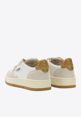 Autry Medalist Low Leather and Suede Sneakers Sand AULWBW03_57a31f08-ee2a-4836-af71-e2da3ac2551b