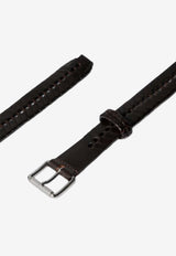 Lemaire Perforated Leather Belt Dark Brown AC1211LL0055_BR449