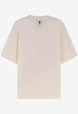 AMI PARIS Thank You For Being A Friend T-shirt Cream UTS384726136_BLANC CREME_48013882