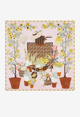 Fendi Gardening Silk Square Foulard Multicolor FXT091B01TF1WO0_MultiColour_42823240