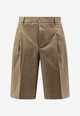 AMI PARIS Wool Tailored Shorts Beige HSO827CO0214A036_BEIGE TAUPE_48013901
