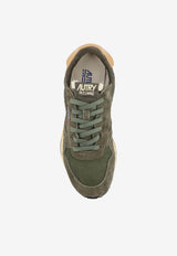 Autry Reelwind Low Suede Sneakers Green WWLMUT44KAHKI TAFFY_Kaki Arancio_44128606