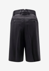 AMI PARIS Wool Tailored Shorts Black HSO827WV0194001_Black_48013858