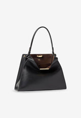 Fendi Medium Way Leather Shoulder Bag Black 8BN368AWPFF1DDQ_NERO CHOCOLATE OS_42822718
