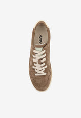 Autry Medalist Low-Top Suede Sneakers Brown AULMUH10CIGAR WHT_Marrone Bianco_44128580