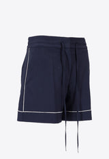 P.A.R.O.S.H Zlina Drawstring Shorts Blue D210180ZLINA_012