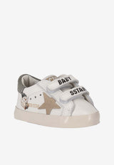Golden Goose DB Kids Babies School Leather Sneakers White GIF00166F008017_10613