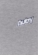 Autry Logo Print Crewneck Sweatshirt Gray SWPX035D_JERS DK MEL_44128609