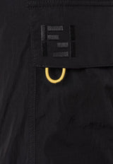 Fendi Cargo Track Pants with Embroidered-FF Black FB1116AYU9F0QA1_Black_42821625
