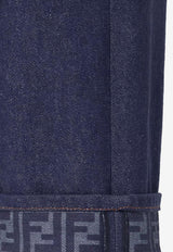 Fendi High-Rise Straight-Leg Jeans Blue FLP882AOHSF0QB0_Blue_42821622