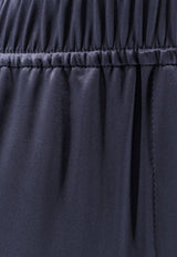 Brunello Cucinelli Essential Silk Pants Blue M0C59P8942C8901_Blue_40000115