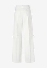 Fendi Straight-Leg Tailored Pants White FR6711AW7QF0ZNM_White_42821621