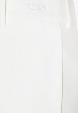 Fendi Straight-Leg Tailored Pants White FR6711AW7QF0ZNM_White_42821621