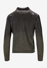 Maison Margiela Faded Knit Cardigan Green S51HP0031M13236_696S