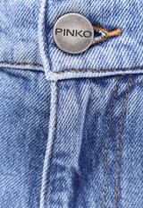 PINKO Washed Straight-Leg Jeans Blue 103857A341PJF_Lavaggio vintage_44129915