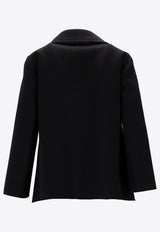 S Max Mara Elise Double-Breasted Coat Black 2529046023600ELISE_013