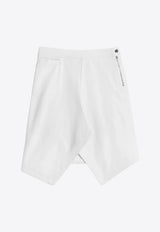 Lemaire Asymmetric Denim Skirt White SK1072LD1069_WH086