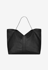 Saint Laurent Large Y Leather Tote Bag Black 820672AAEIF_1000