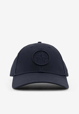 Stone Island Logo Embroidered Baseball Cap Blue L1S159100013S0248V0020_Blue_48900823