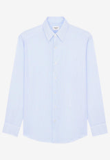 Saint Laurent Cassandre Striped Formal Shirt Light Blue 859779Y2N279862_CRAIE/BLEU_44132682