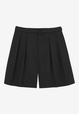 Saint Laurent Belted Bermuda Shorts Black 860929Y1H481000_Black_44132661