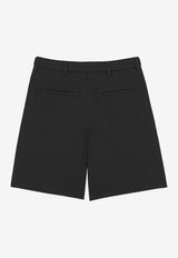 Saint Laurent Belted Bermuda Shorts Black 860929Y1H481000_Black_44132661