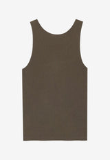 Saint Laurent Cassandre Tank Top Khaki 842992Y37EC1365_KAKI FONCE_44132811