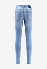 Kiton Ciro Paone Logo Patch Washed Denim Pants Blue UPNJSMK0619H01LIGHT WASH_Blue_42176853