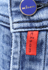 Kiton Ciro Paone Logo Patch Washed Denim Pants Blue UPNJSMK0619H01LIGHT WASH_Blue_42176853