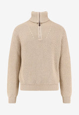 Loro Piana High-Neck Knitted Sweater Beige FAQ4646D0ZV_PRISTINE SKY_53281616