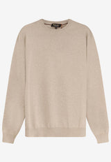 Loro Piana Classic Cashmere Sweater Beige FAN1201A001_NATURAL MELANGE_53281623