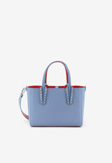 Christian Louboutin Cabata Studded Leather Tote Bag Blue 32550864396_CERULEOSILVER_48030644