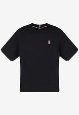 Moncler Grenoble Logo Patch T-shirt Black L10988C0000989AW1999_Black_53278406