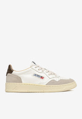 Autry Medalist Leather and Suede Sneakers White AULWLS_15